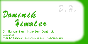 dominik himmler business card